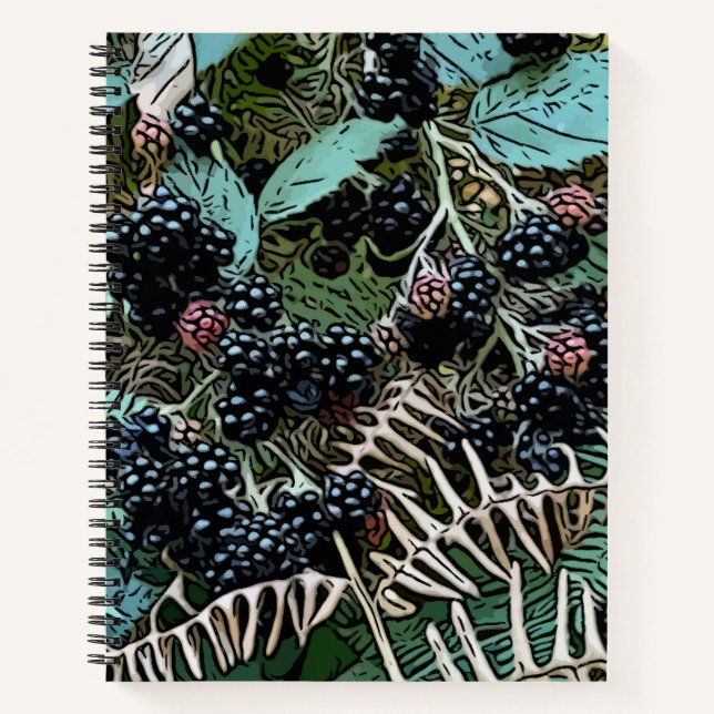 Cuaderno Blackberries en la vid (Anverso)