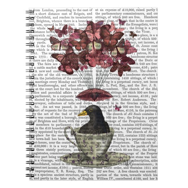 Cuaderno Blackbird En Teacup (Frente)