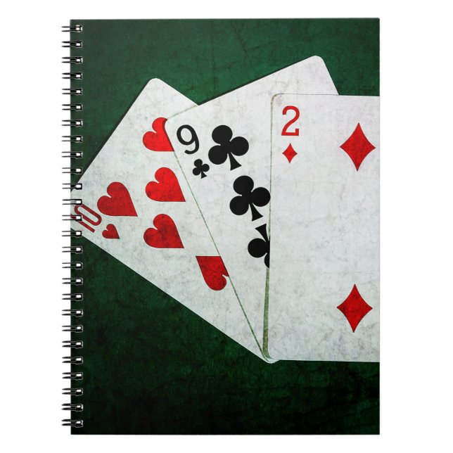 Cuaderno Blackjack 21 punto - Diez, Nueve, Dos (Frente)