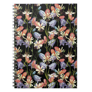 Cuaderno Bladder Campion Bells: Floral acuarela