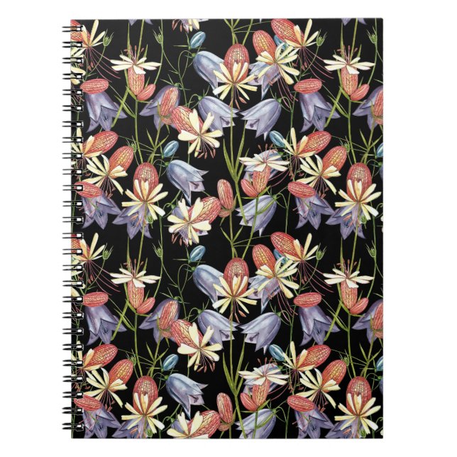Cuaderno Bladder Campion Bells: Floral acuarela (Frente)