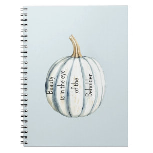 Cuaderno Blanca Calabaza Azul Claro Belleza Es