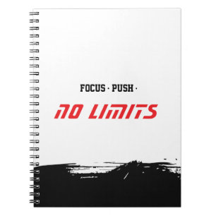 Cuaderno Blanco de Fitness Motivacional