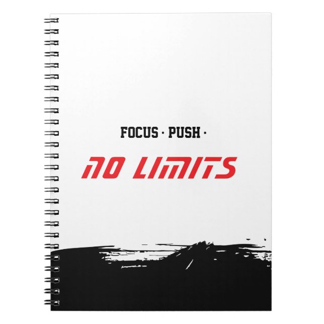 Cuaderno Blanco de Fitness Motivacional (Frente)
