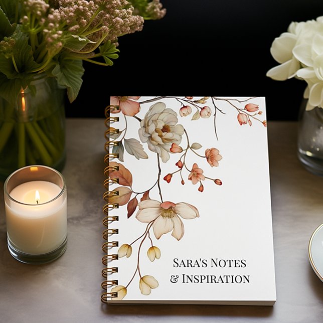 Cuaderno Blanco de jardín otoñal personalizado (Subido por el creador)