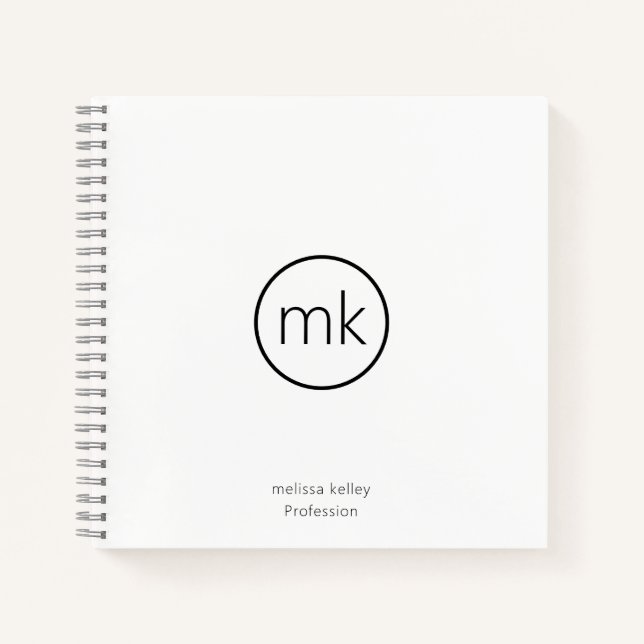Cuaderno Blanco de limpieza inicial mínima profesional (Anverso)