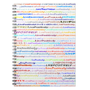 Cuaderno Blanco de texto positivo activo