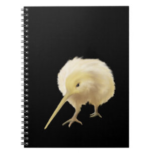 Cuaderno blanco del kiwi