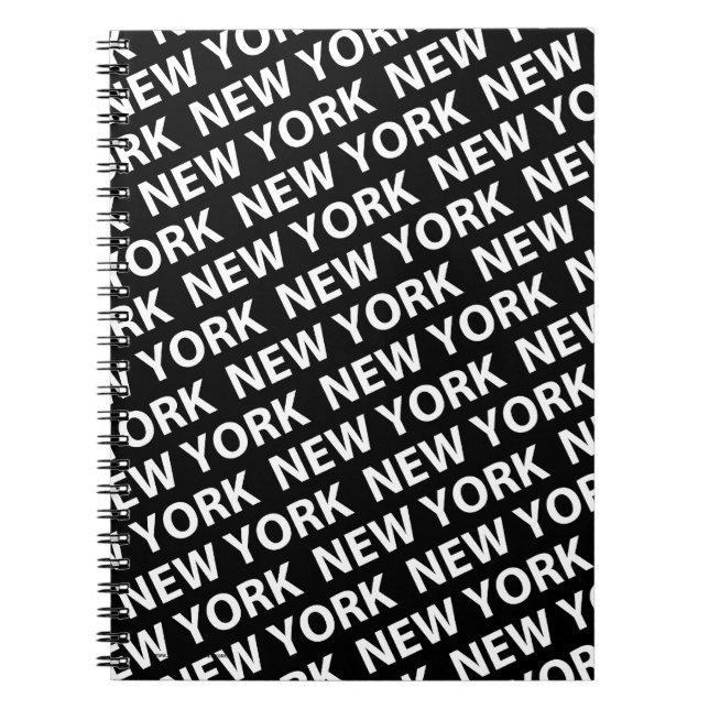 Cuaderno Blanco del patrón de Nueva York (Frente)