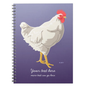 Cuaderno blanco del pollo