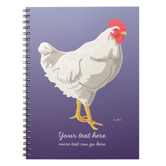 Cuaderno blanco del pollo (Frente)