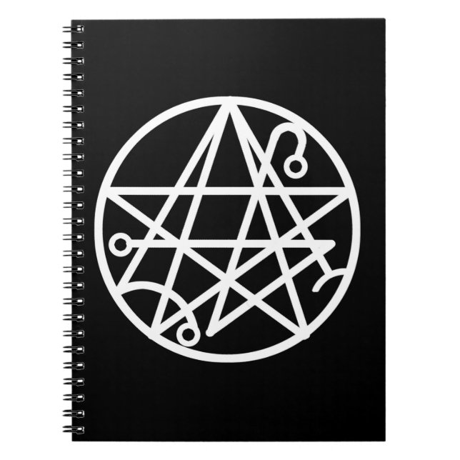 Cuaderno blanco del sello de Necronomicon (Frente)