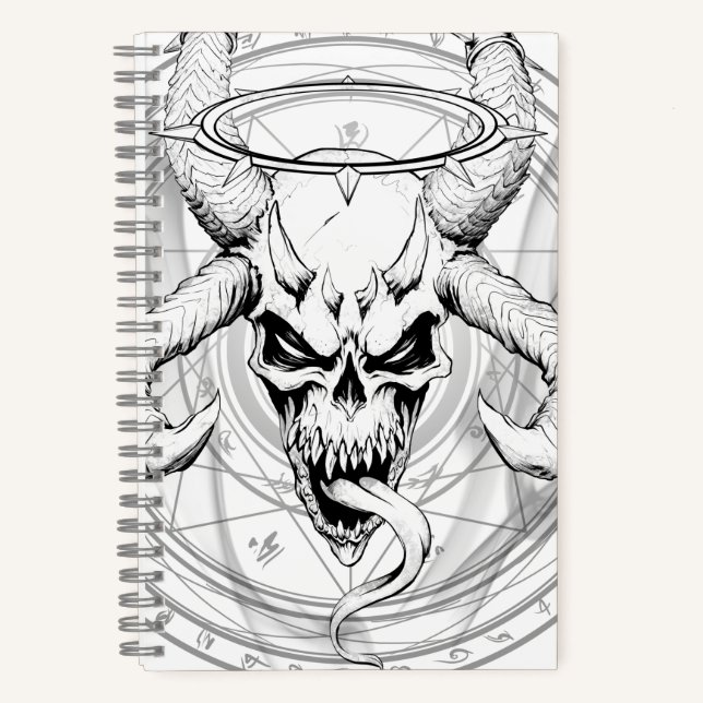 Cuaderno blanco divino de cráneo arcano de la muer (Anverso)