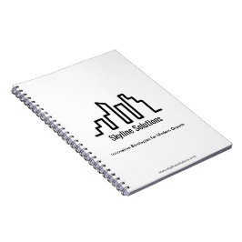 Cuaderno Blanco elegante portátil con diseño Minimalista