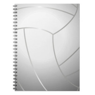 Cuaderno (blanco) fresco del voleibol