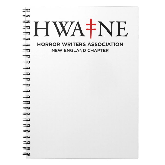 Cuaderno blanco HWE-NE para eventos 6/25 (Frente)