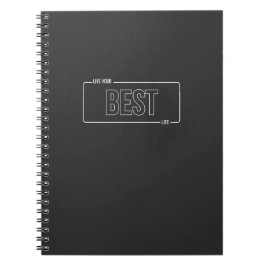 Cuaderno Blanco Minimalista vive tu mejor portátil de vida