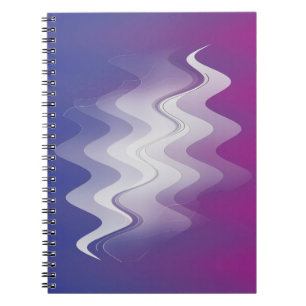 Cuaderno Blanco morado azul