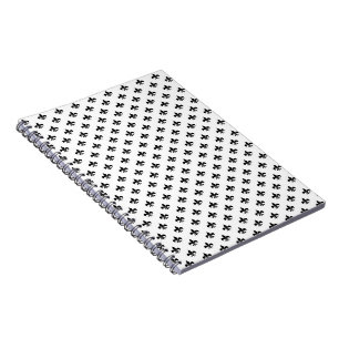 Cuaderno Blanco Negro Fleur De Lis Delicado Mardi Gras