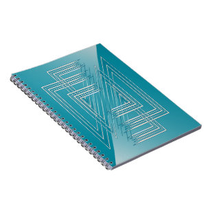 Cuaderno Blanco opaco turquesa