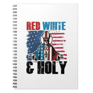 Cuaderno Blanco Rojo y Santo Papa León XIV, 4 de julio