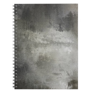 Cuaderno blanco y negro abstracto del grunge del arte
