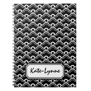 Cuaderno Blanco y negro fresco del modelo personalizado