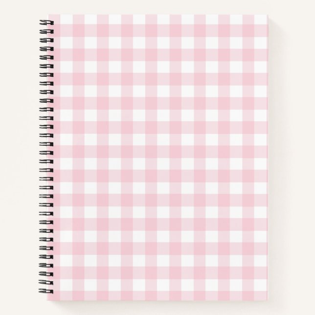 Cuaderno Blanquecino Blanco Búfalo Negro Jugar a Gingham (Anverso)