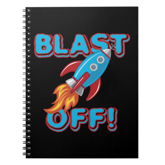 Cuaderno Blast Off Rocket Ship (Frente)
