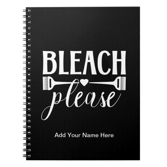 Cuaderno Bleach Please - Hairdresser Stylist Journal (Frente)
