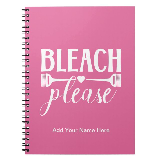 Cuaderno Bleach Please - Hairdresser Stylist Journal (Frente)