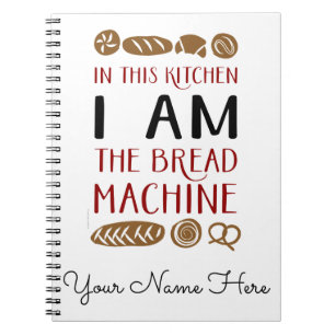 Cuaderno Bleador de máquina de pan
