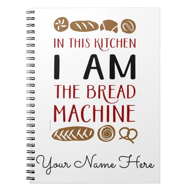 Cuaderno Bleador de máquina de pan (Frente)