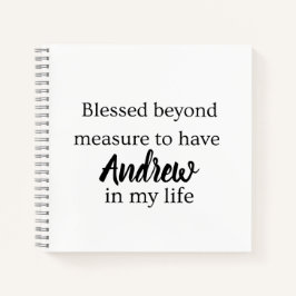 Cuaderno Blessed Beyond Measure Journal