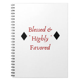 Cuaderno Blessed & Highly Favorito Notebook | Mahogany Vida
