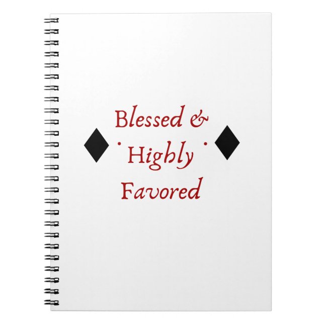 Cuaderno Blessed & Highly Favorito Notebook | Mahogany Vida (Frente)