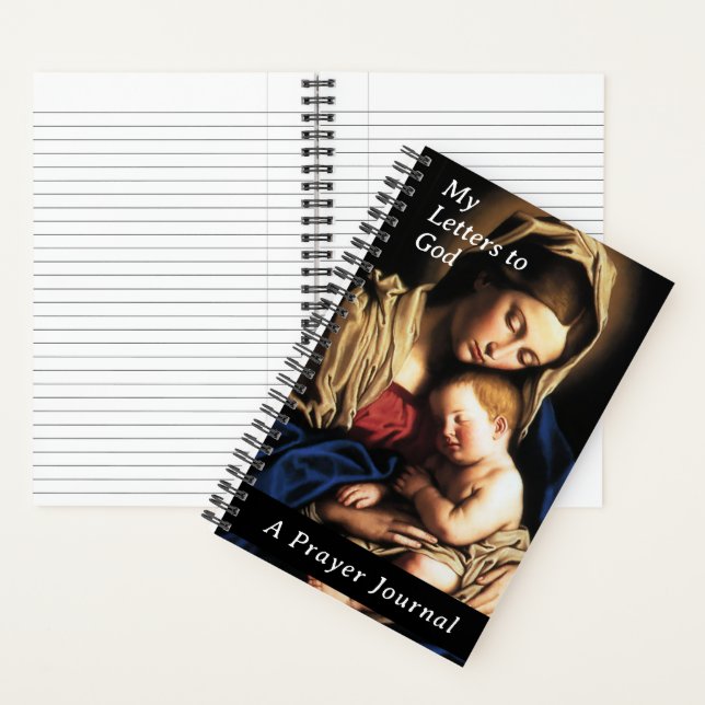 Cuaderno Blessed Mother Prayer Journal Spiral Notebook (Interior)