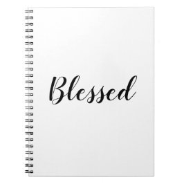 Cuaderno Blessed texto del guión de personalizado blanco ne