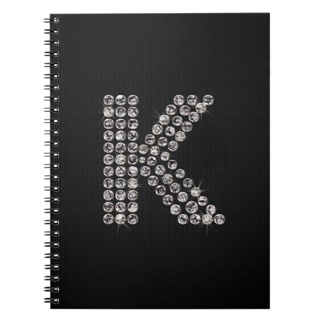 Cuaderno bling - K (Frente)