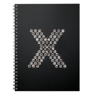 Cuaderno bling - X