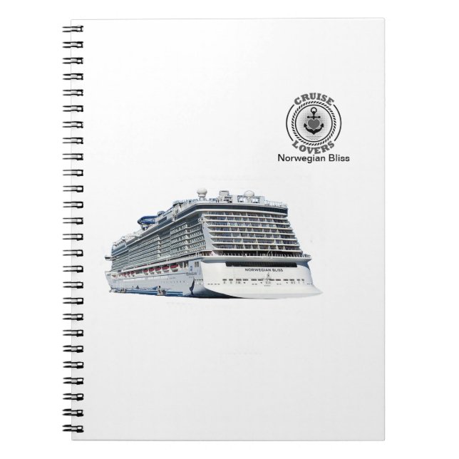 Cuaderno Bliss Photo Notebook para los amantes de la crucer (Frente)