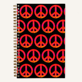 Cuaderno Blobs rosados Símbolo de la Paz