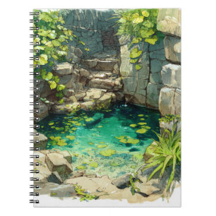 Cuaderno Bloc de cristal de jungla oculto Bloc de notas