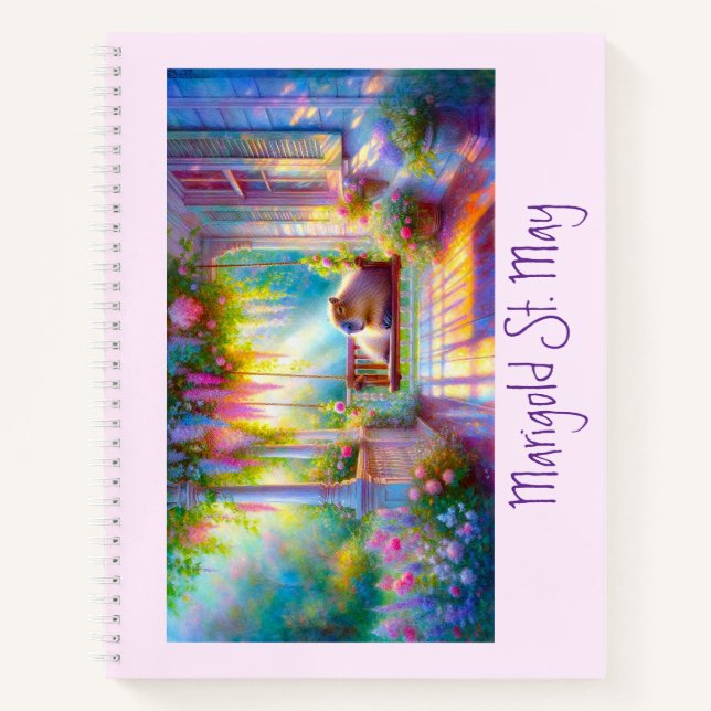 Cuaderno Bloc de dibujo de sueños de carpincho (Anverso)