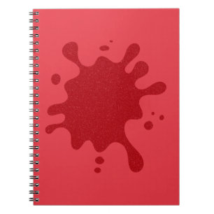 Cuaderno Bloc de fotos de espiral de plat rojo de tomate - 