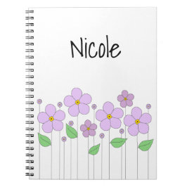 Cuaderno Bloc de fotos de flores de Lilac