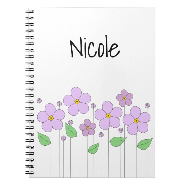 Cuaderno Bloc de fotos de flores de Lilac (Frente)