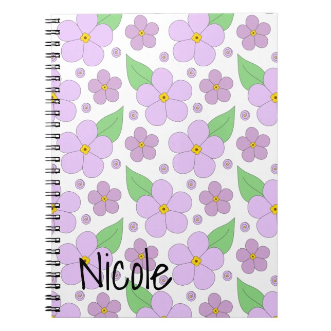 Cuaderno Bloc de fotos de flores de Lilac (Frente)