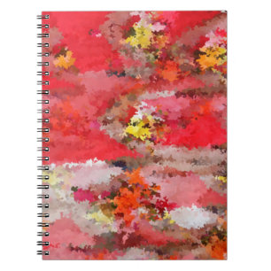 Cuaderno Bloc de fotos en espiral de hierbas rosas