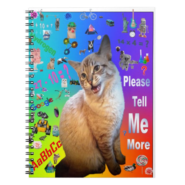 Cuaderno Bloc de fotos espiral Gato Ragdoll (Frente)